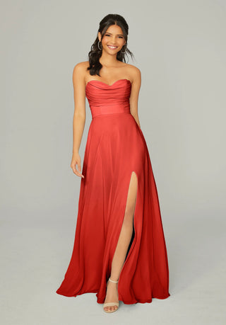 Draped Sweetheart Chiffon Bridesmaid Dress | Cinnamon