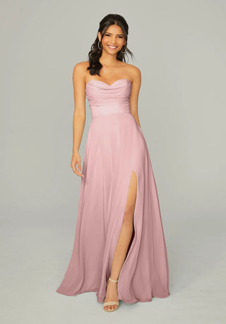 Draped Sweetheart Chiffon Bridesmaid Dress | Desert Rose